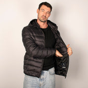 Chamarra  Para Hombre Packable Con Gorro