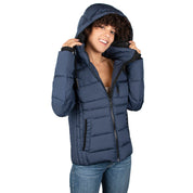 Chamarra Capitonada Gorro Ajustable Mujer