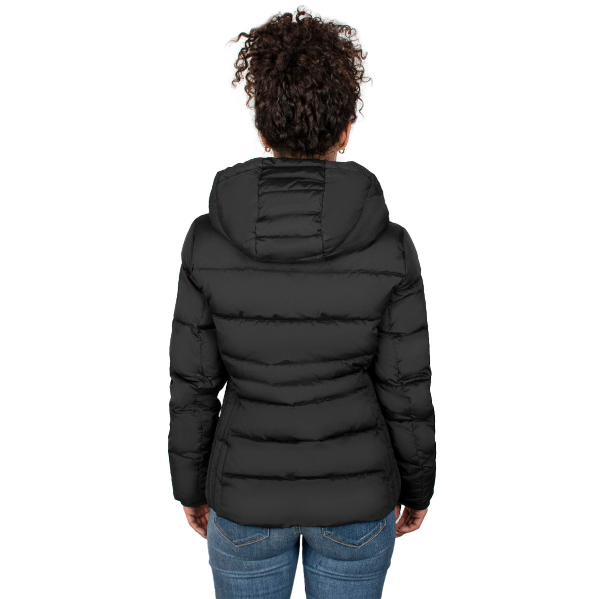 Chamarra Capitonada Gorro Ajustable Mujer