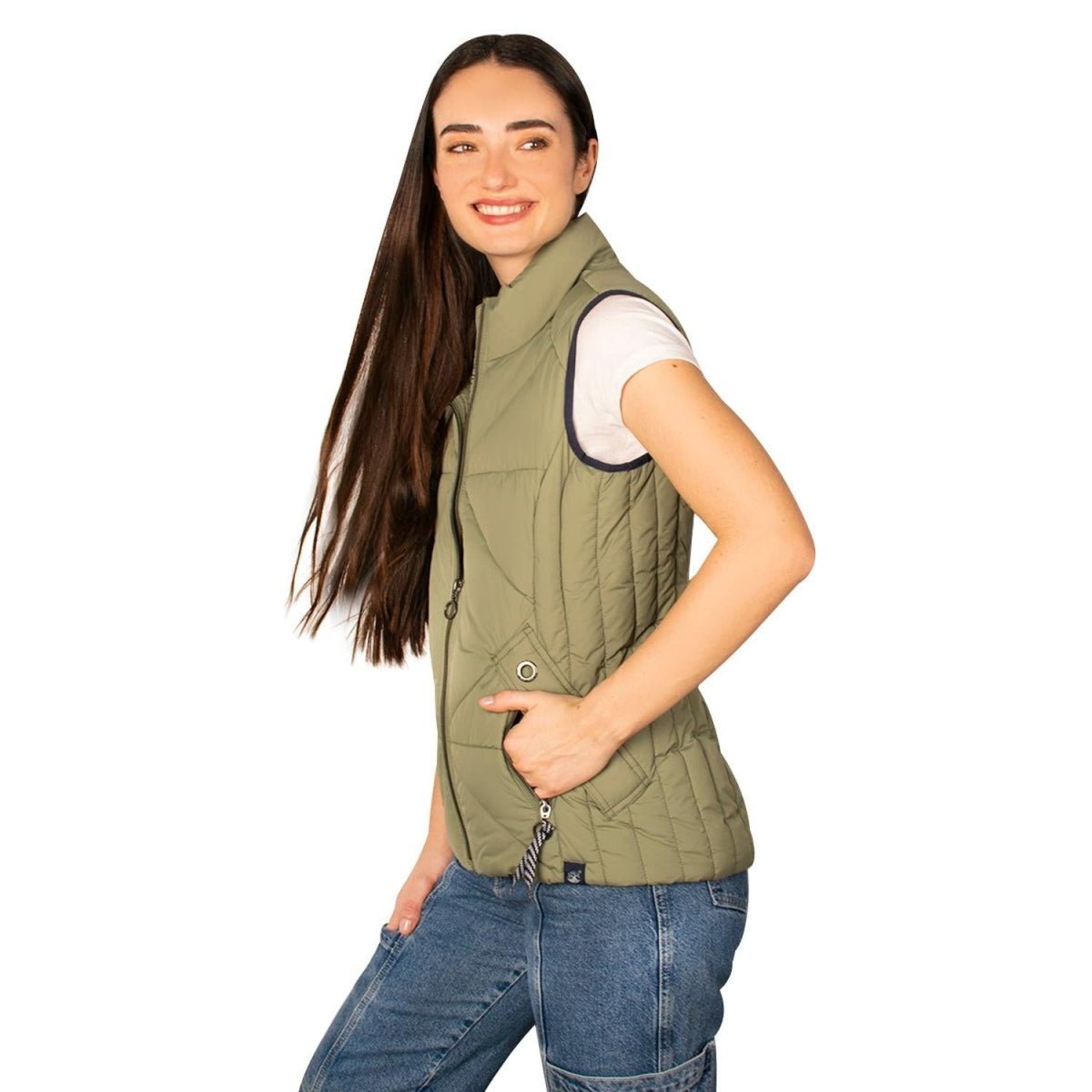 Chaleco Capitonado Con Bie Greenlander Mujer - Greenlander