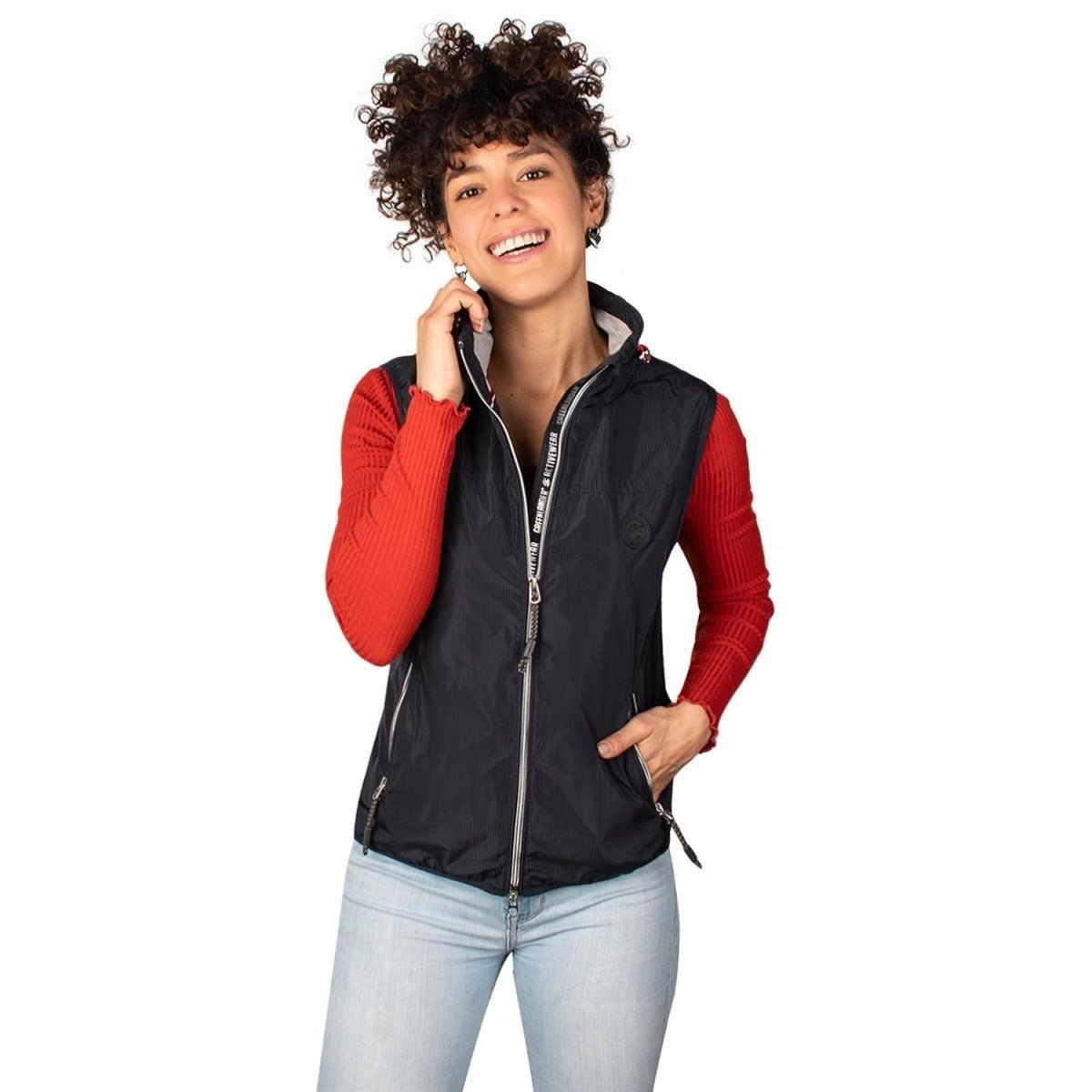 Chaleco Con Cierres En Bolsas Mujer - Greenlander