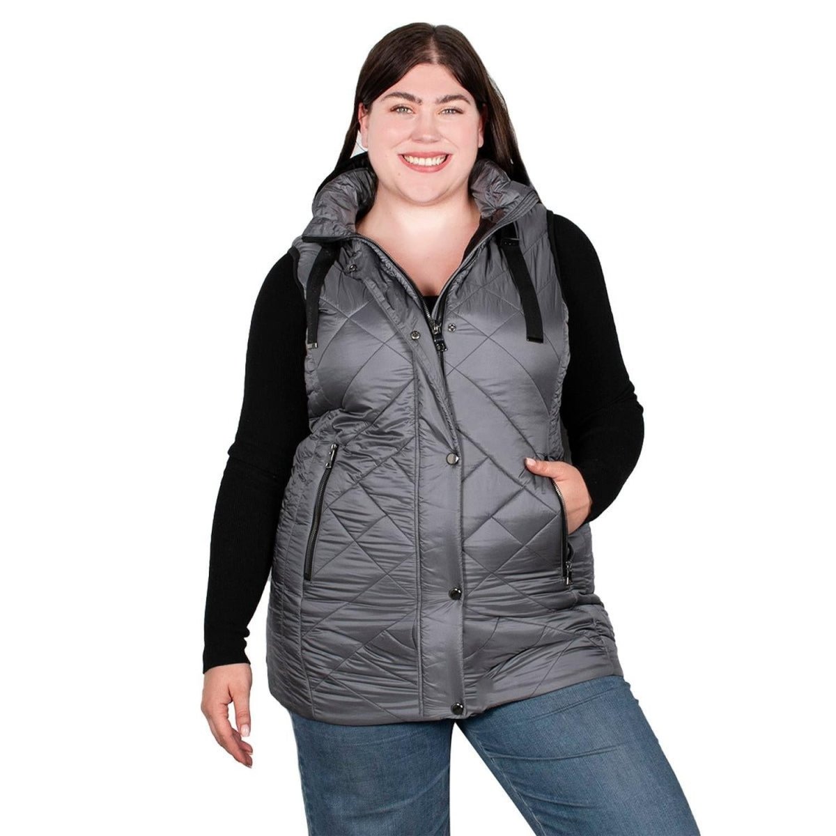 Chaleco Con Gorro Desmontable Mujer Plus Size - Greenlander