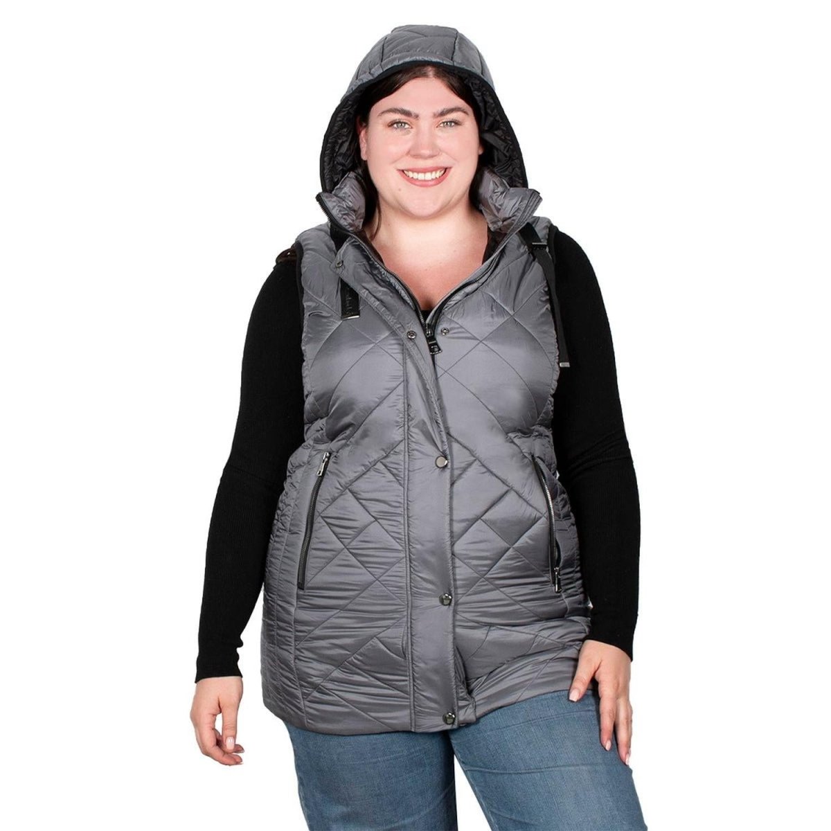 Chaleco Con Gorro Desmontable Mujer Plus Size - Greenlander