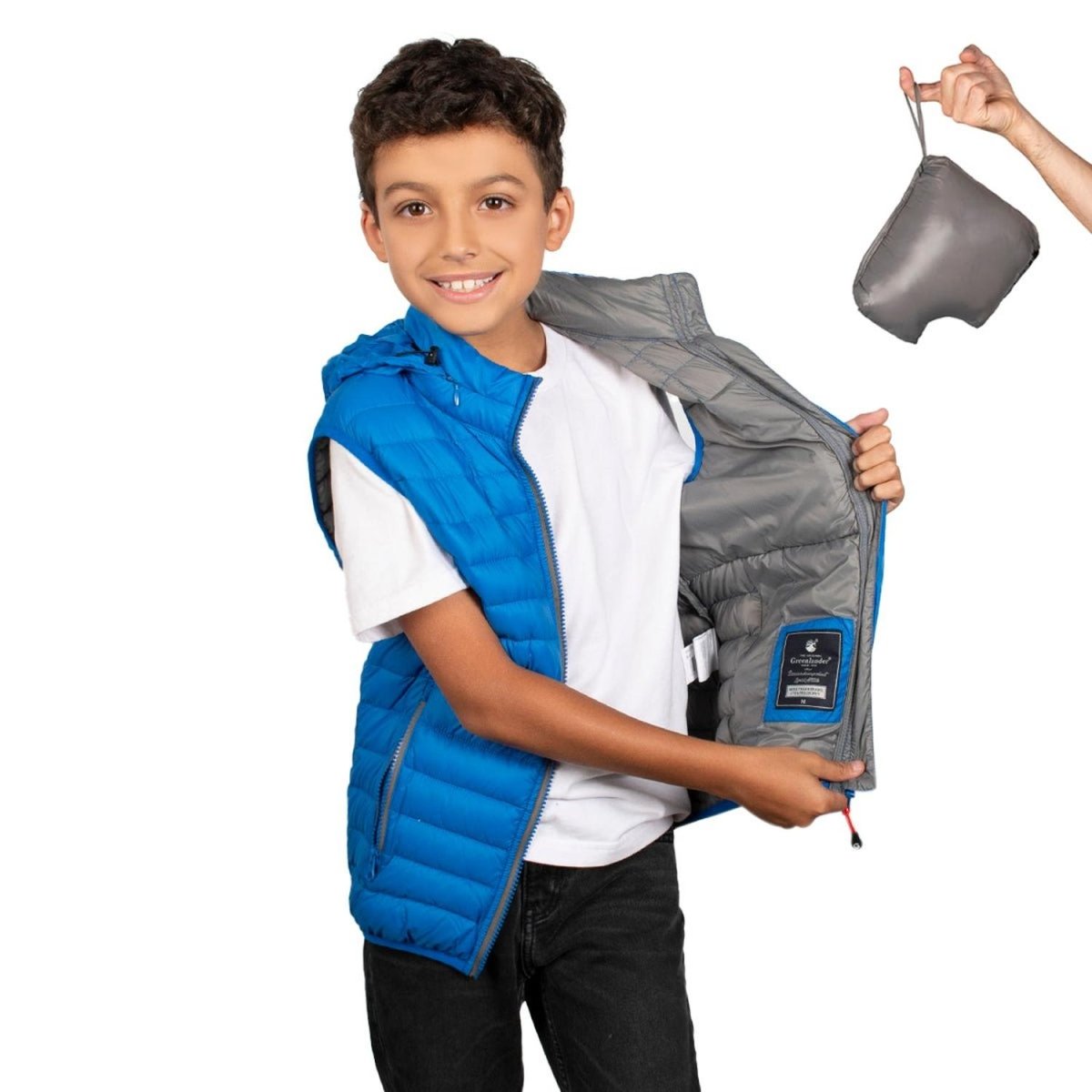 Chaleco Con Gorro Niño - Greenlander