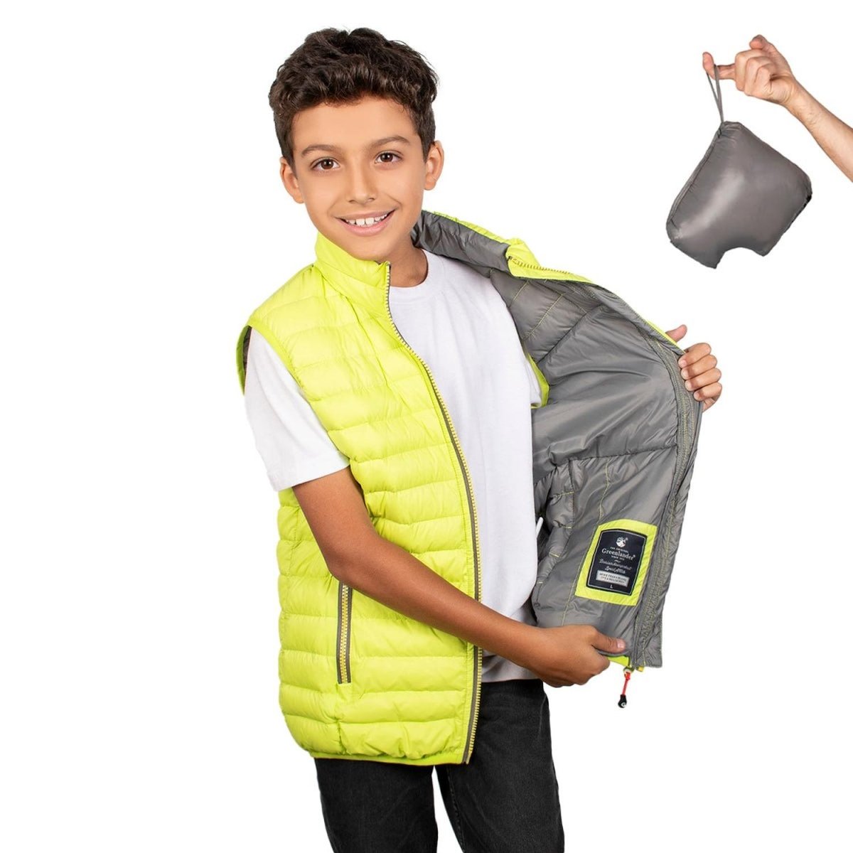 Chaleco Con Gorro Niño - Greenlander