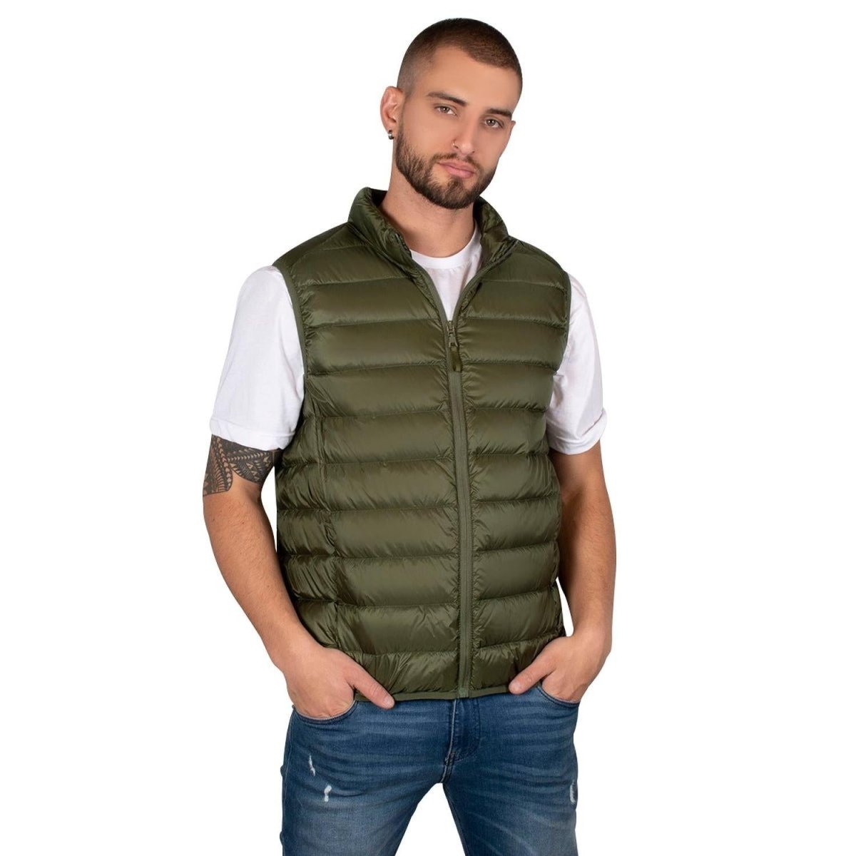 Chaleco De Pluma Ligera Con Bolsa Transportable Hombre - Greenlander