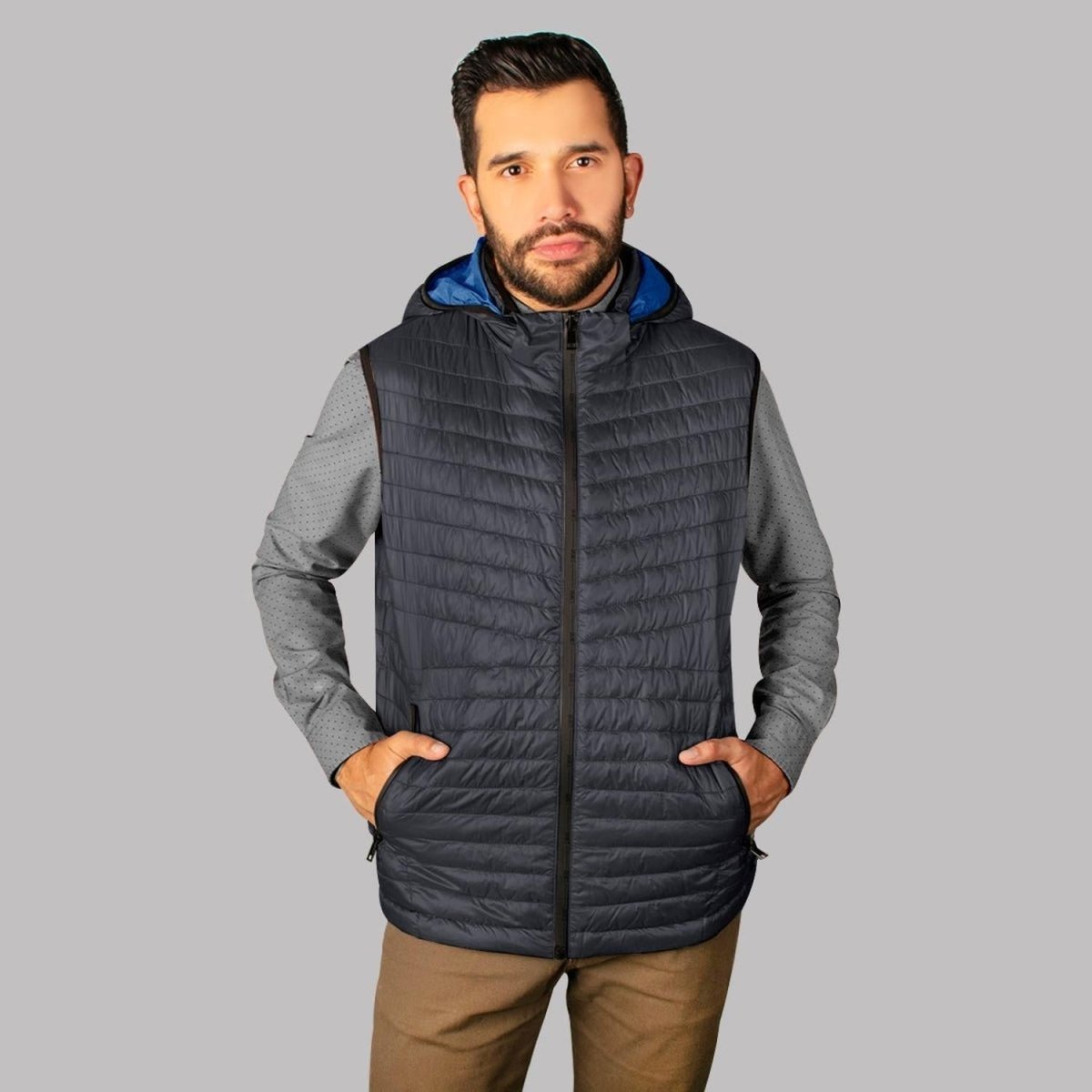 Chaleco Doble Vista con Gorro Desmontable Para Hombre Greenlander - Greenlander