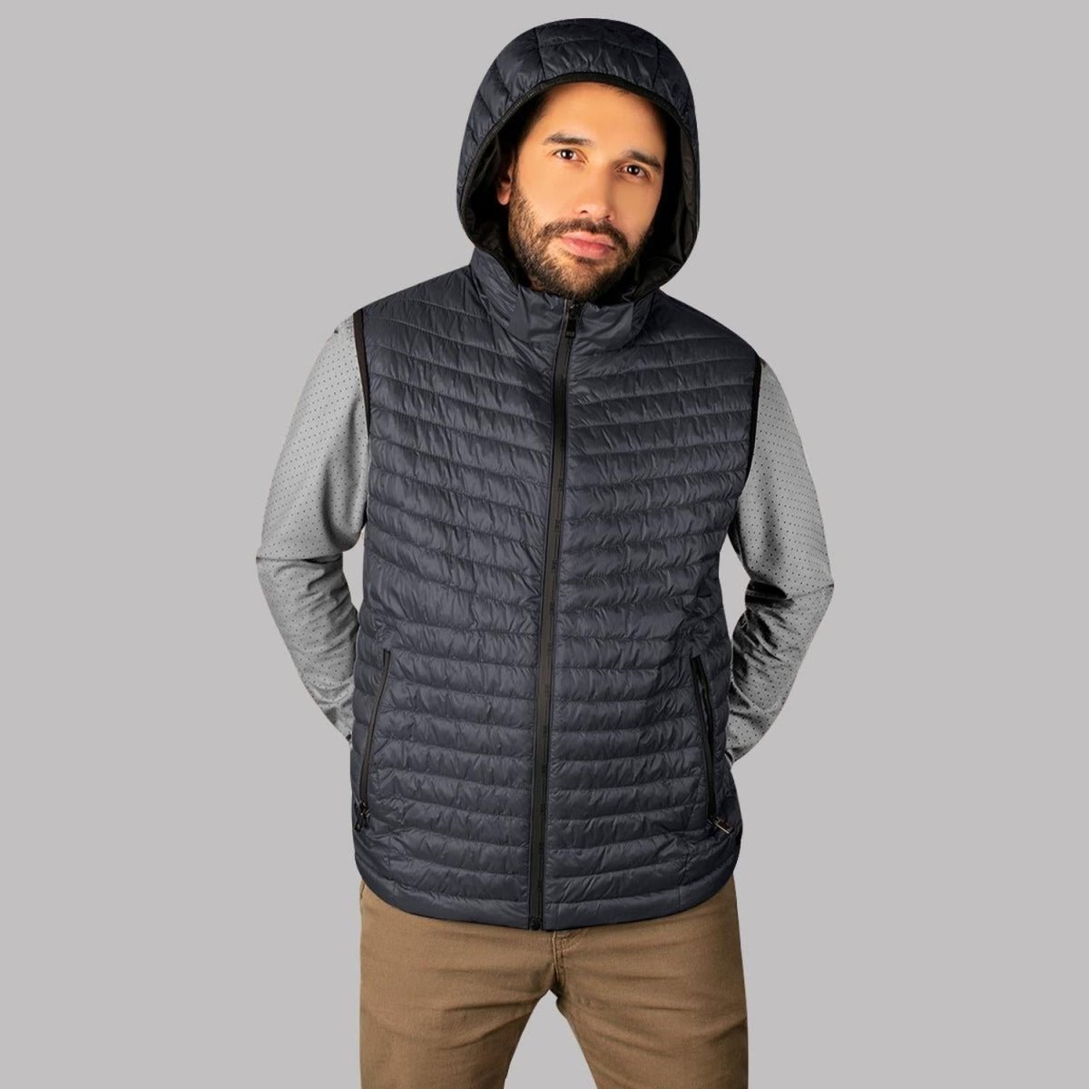 Chaleco Doble Vista con Gorro Desmontable Para Hombre Greenlander - Greenlander