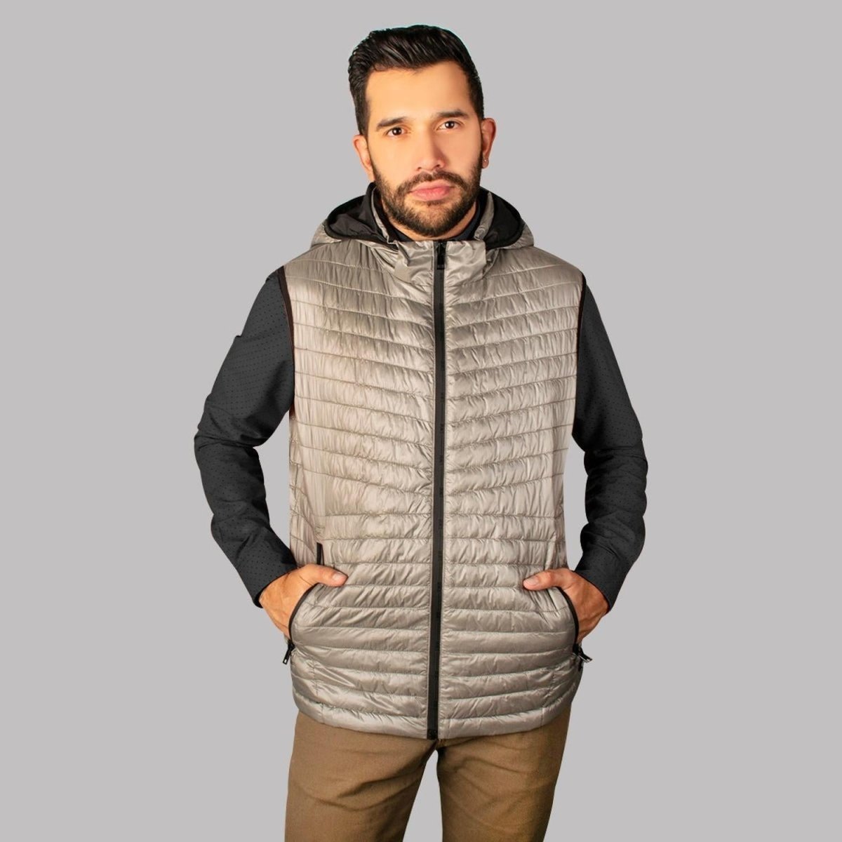 Chaleco Doble Vista con Gorro Desmontable Para Hombre Greenlander - Greenlander