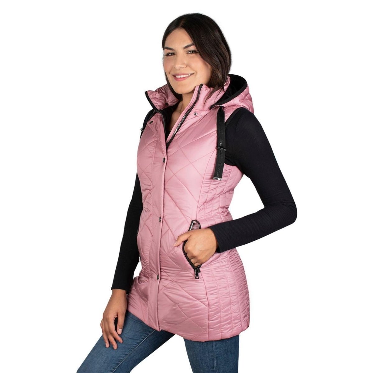 Chaleco Largo Classic Con Gorro Desmontable Mujer - Greenlander