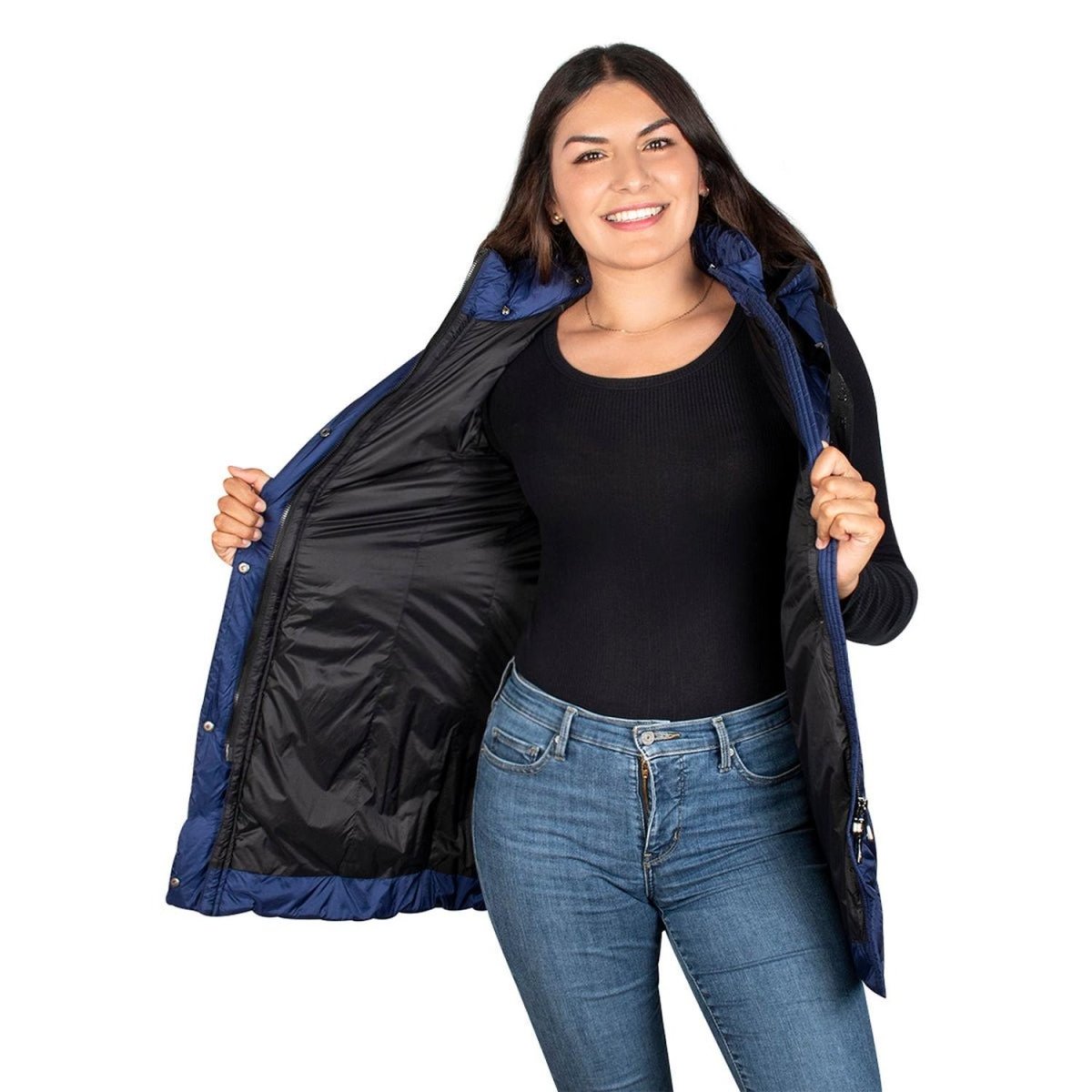 Chaleco Largo Classic Con Gorro Desmontable Mujer - Greenlander