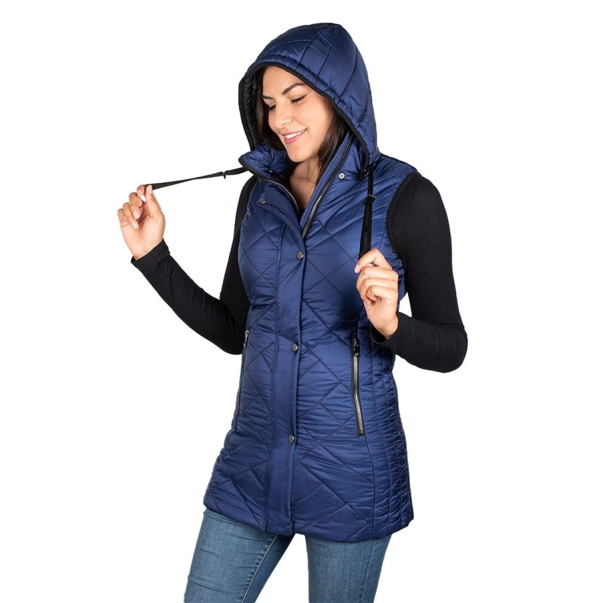 Chaleco Largo Classic Con Gorro Desmontable Mujer - Greenlander