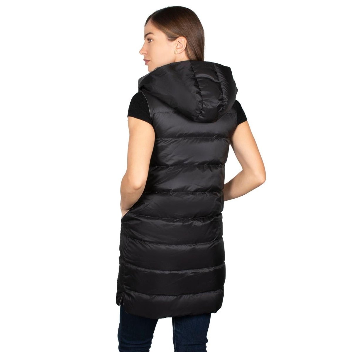 Chaleco Largo Relleno de Pluma Ligera Mujer - Greenlander