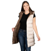 Chaleco Largo Relleno de Pluma Ligera Mujer - Greenlander