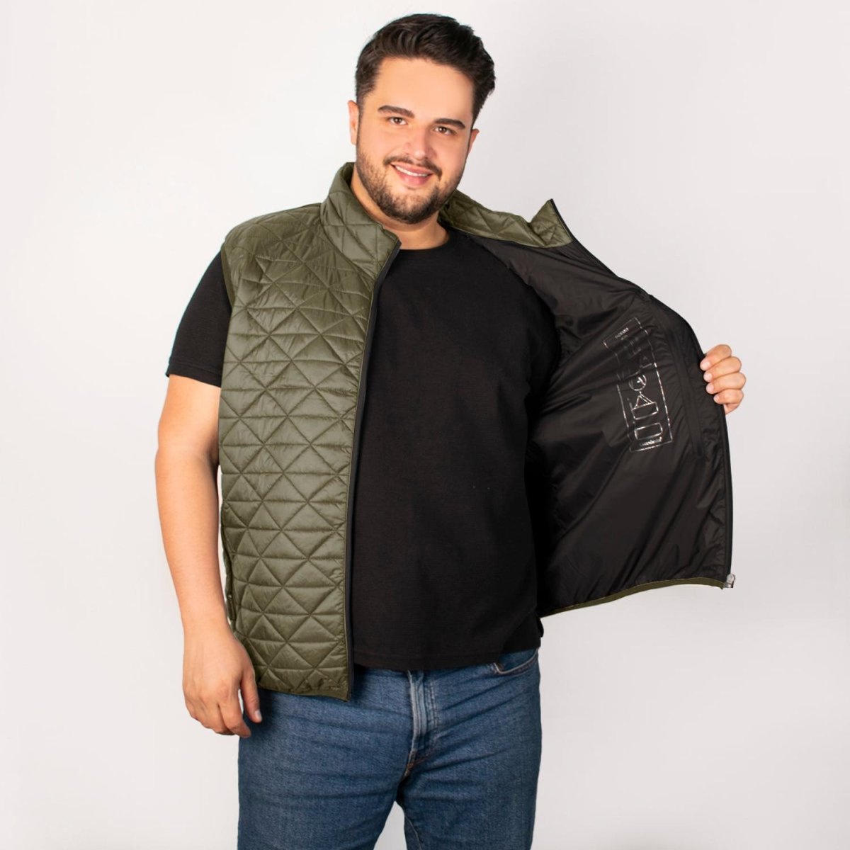 Chaleco Packabe Capitonado Ligero Plus Size Greenlander Hombre - Greenlander
