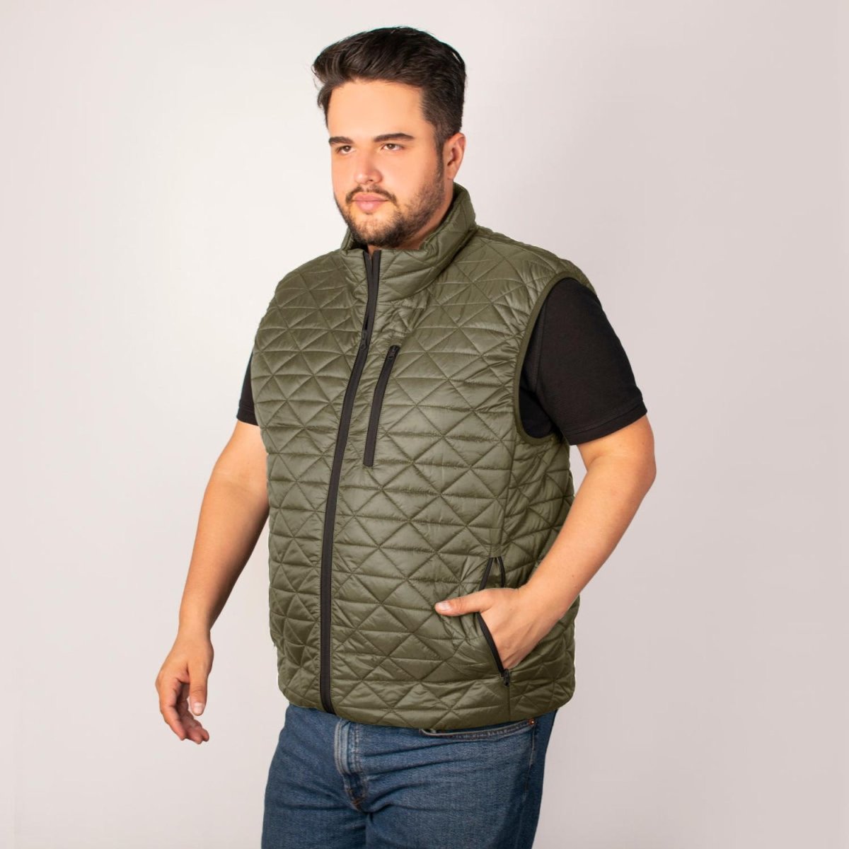Chaleco Packabe Capitonado Ligero Plus Size Greenlander Hombre - Greenlander