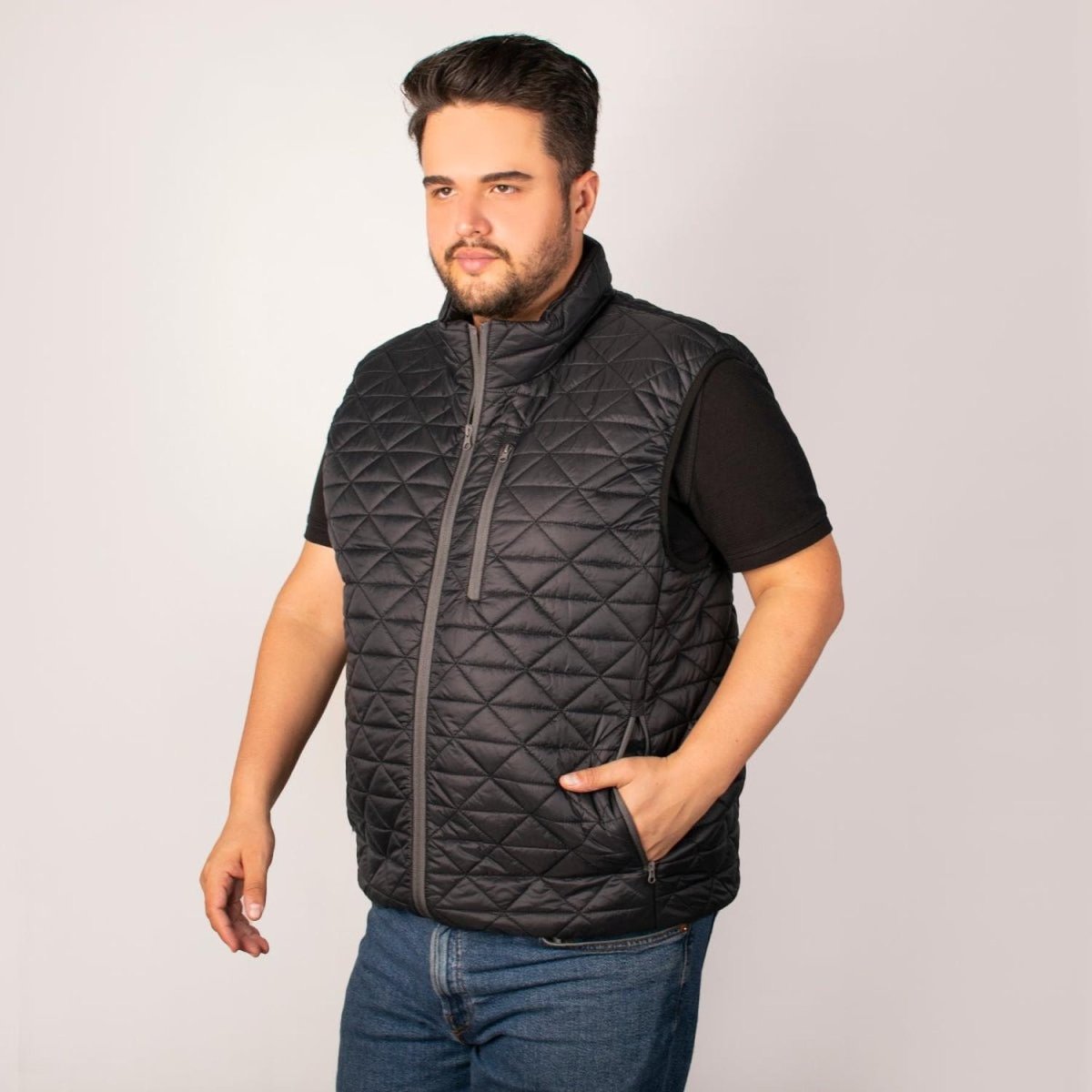 Chaleco Packabe Capitonado Ligero Plus Size Greenlander Hombre - Greenlander