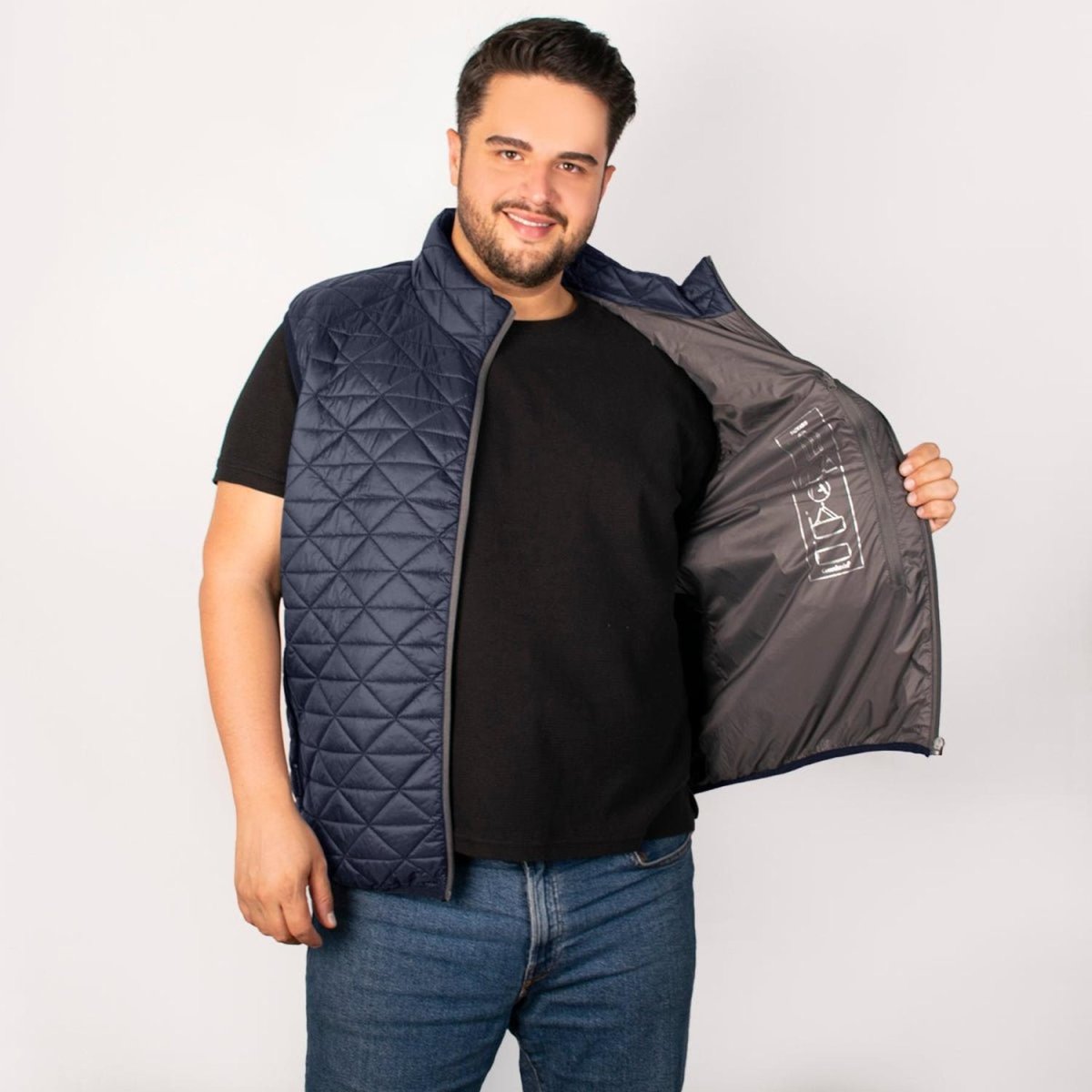 Chaleco Packabe Capitonado Ligero Plus Size Greenlander Hombre - Greenlander