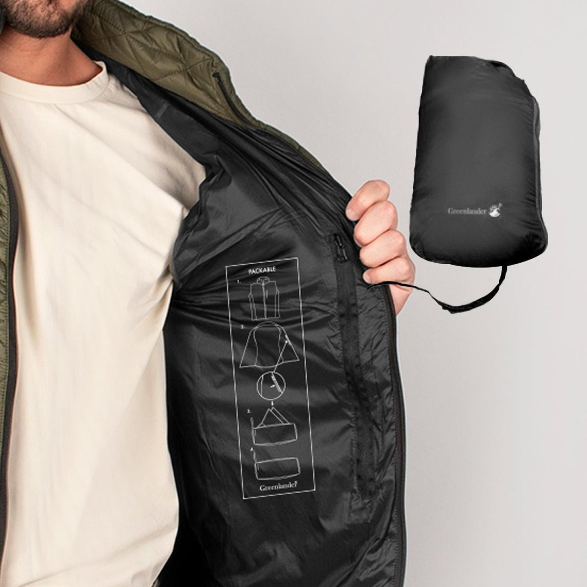 Chaleco Packable Capitonado Ligero Greenlander Hombre - Greenlander