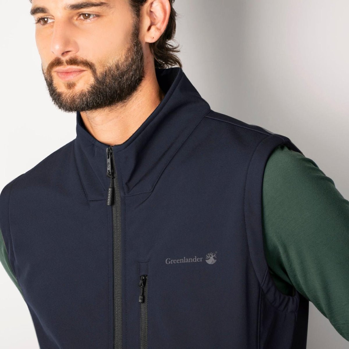 Chaleco Para Hombre Ligero Softshell Cuello Alto Greenlander - Greenlander