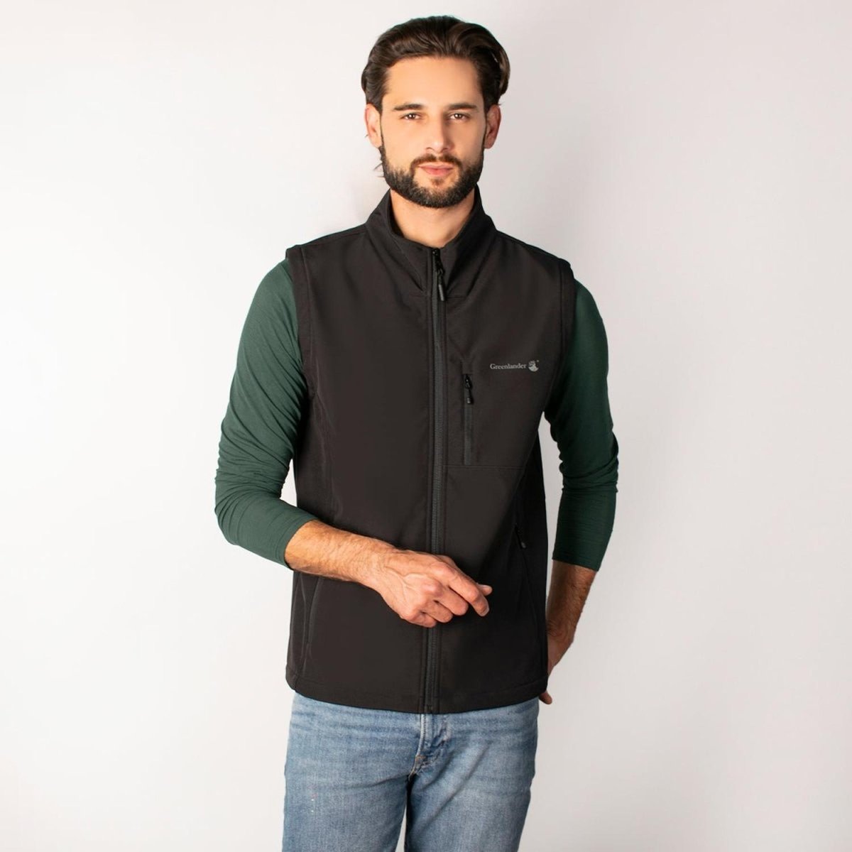 Chaleco Para Hombre Ligero Softshell Cuello Alto Greenlander - Greenlander