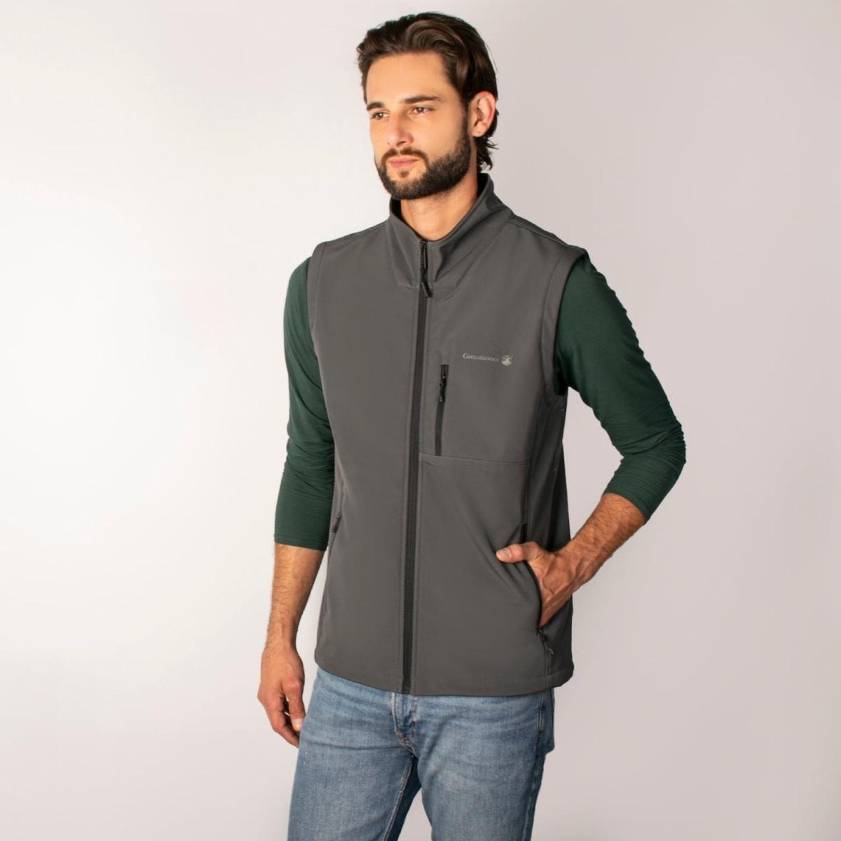 Chaleco Para Hombre Ligero Softshell Cuello Alto Greenlander - Greenlander