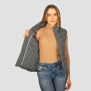 Chaleco Para Mujer Acolchonado Cuello Alto Con Cierre - Greenlander