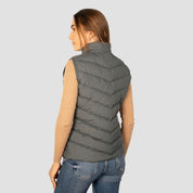 Chaleco Para Mujer Acolchonado Cuello Alto Con Cierre - Greenlander