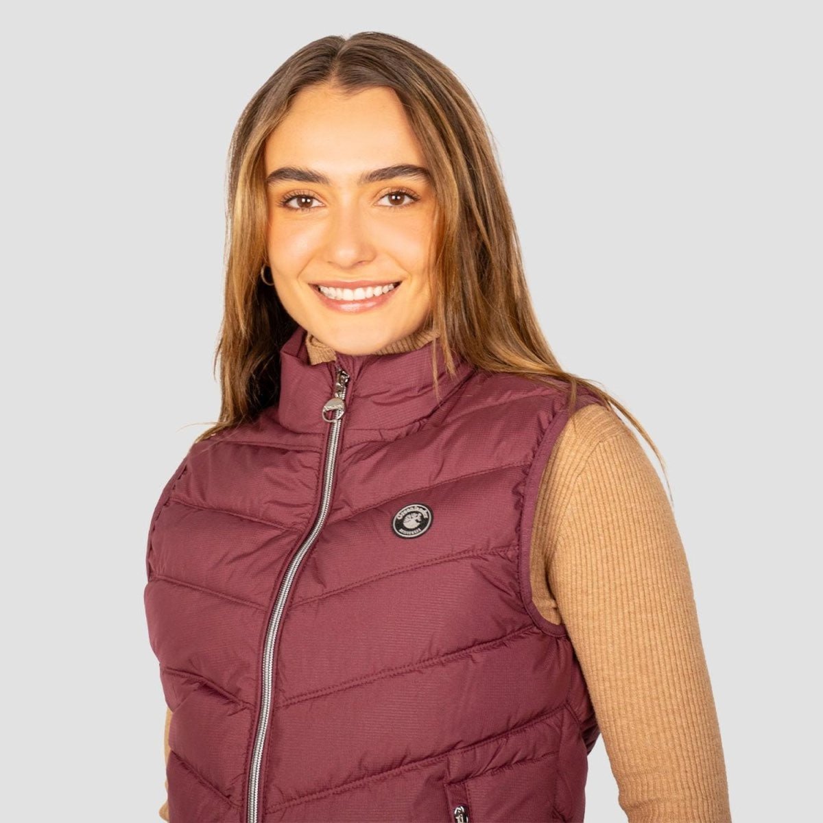 Chaleco Para Mujer Acolchonado Cuello Alto Con Cierre - Greenlander