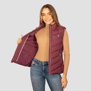 Chaleco Para Mujer Acolchonado Cuello Alto Con Cierre - Greenlander