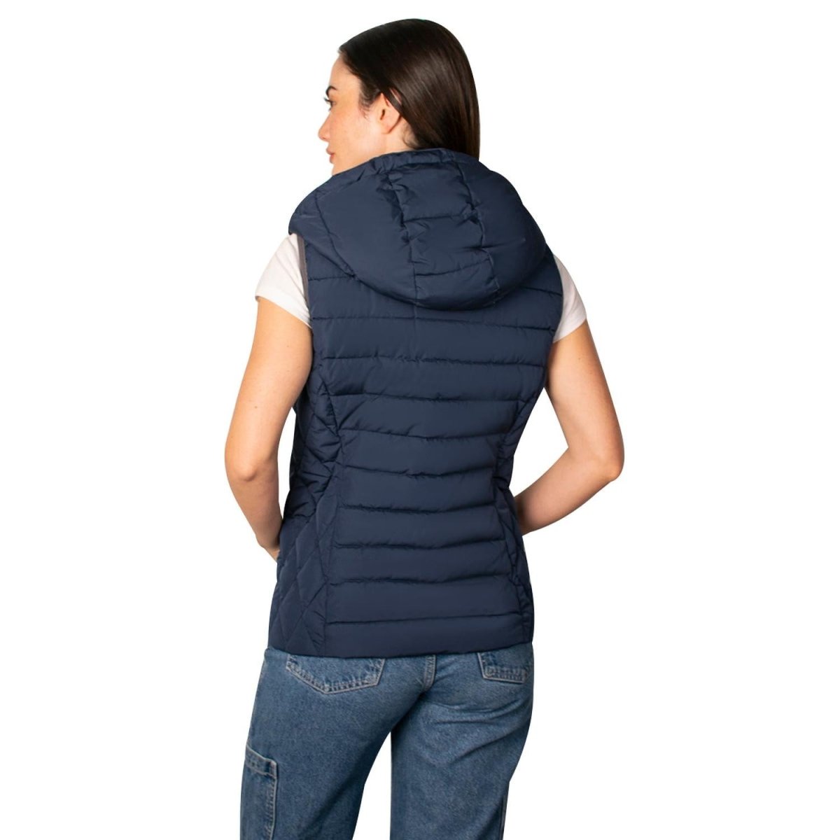 Chaleco Para Mujer Capitonado Con Gorro Greenlander - Greenlander