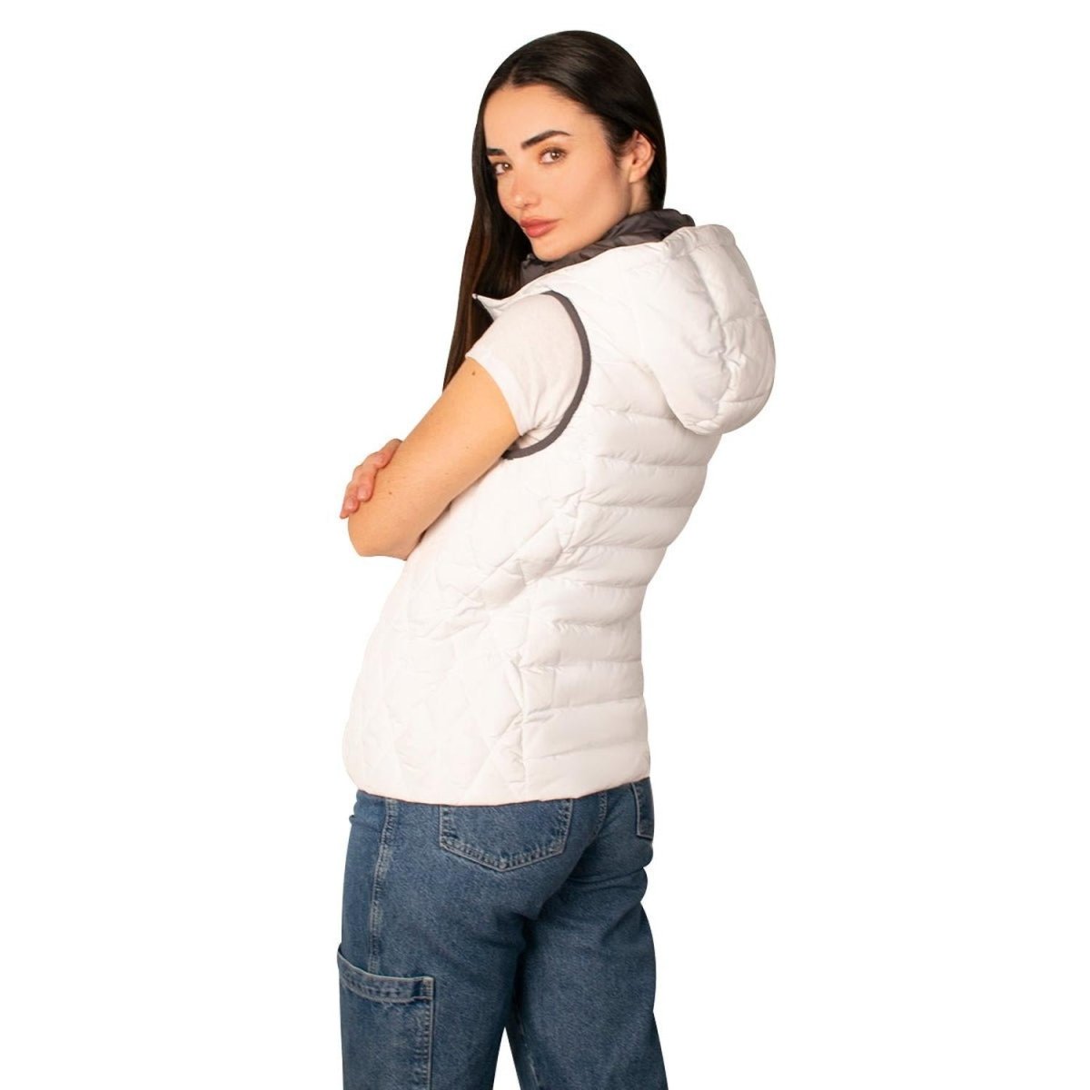 Chaleco Para Mujer Capitonado Con Gorro Greenlander - Greenlander