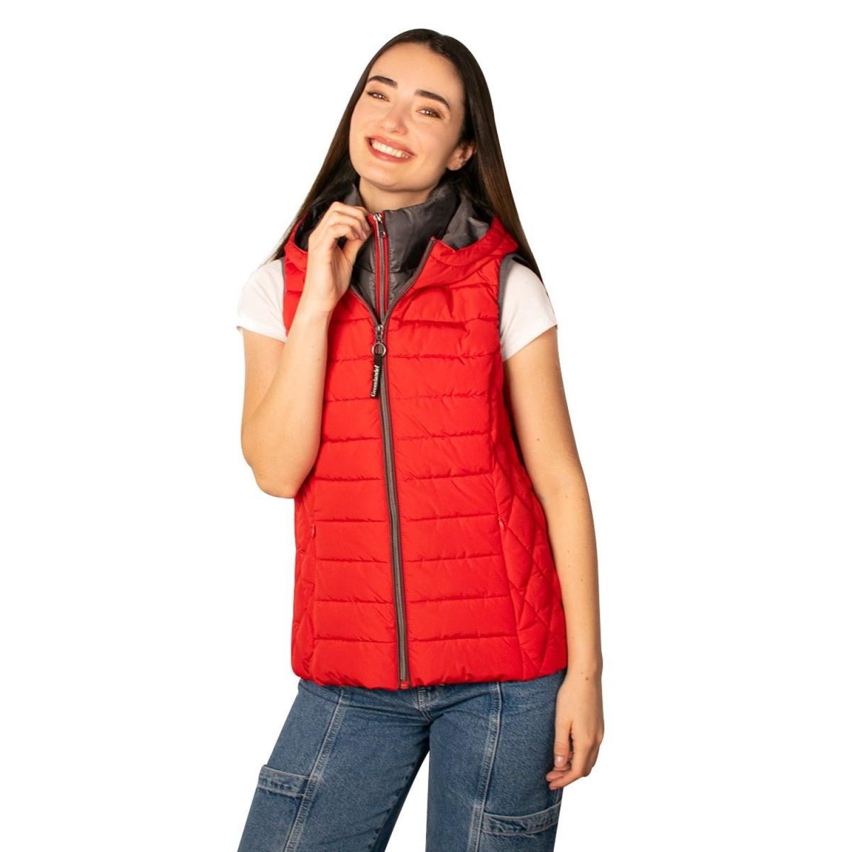 Chaleco Para Mujer Capitonado Con Gorro Greenlander - Greenlander