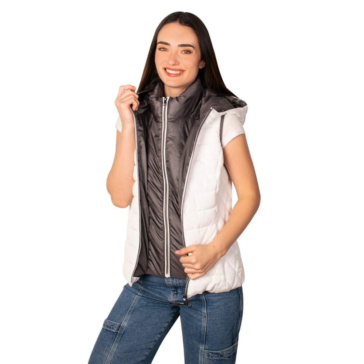 Chaleco Para Mujer Capitonado Con Gorro Greenlander - Greenlander