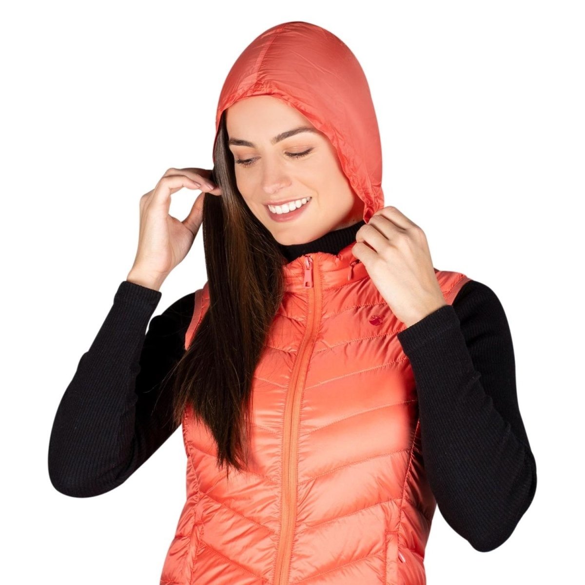 Chaleco Pluma Ligera con Gorro Mujer - Greenlander