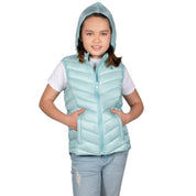 Chaleco Pluma Ligera Con Gorro Niña - Greenlander