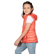 Chaleco Pluma Ligera Con Gorro Niña - Greenlander