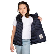 Chaleco Pluma Ligera Con Gorro Niña - Greenlander