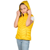 Chaleco Pluma Ligera Con Gorro Niña - Greenlander