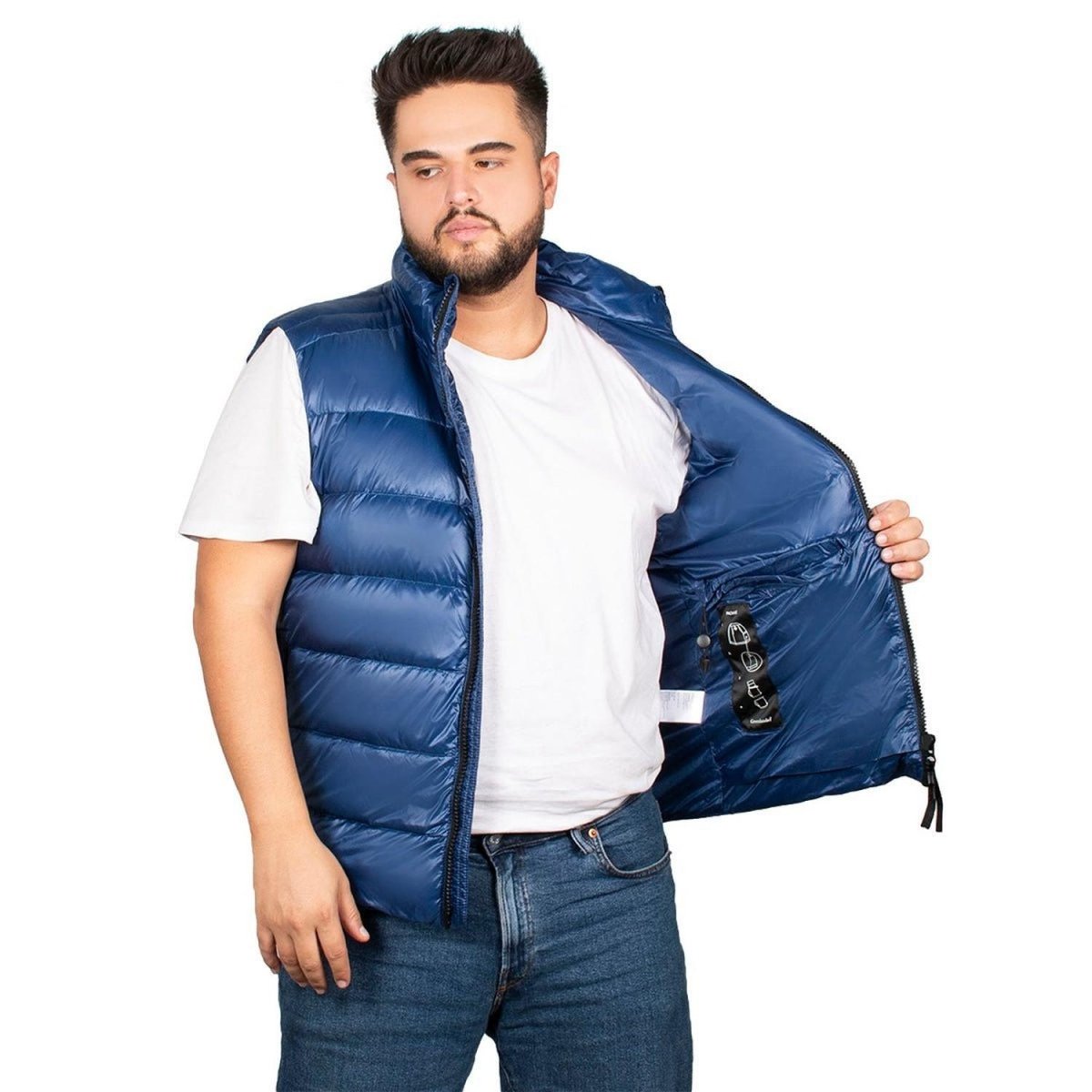 Chaleco Pluma Ligera Hombre Plus Size - Greenlander