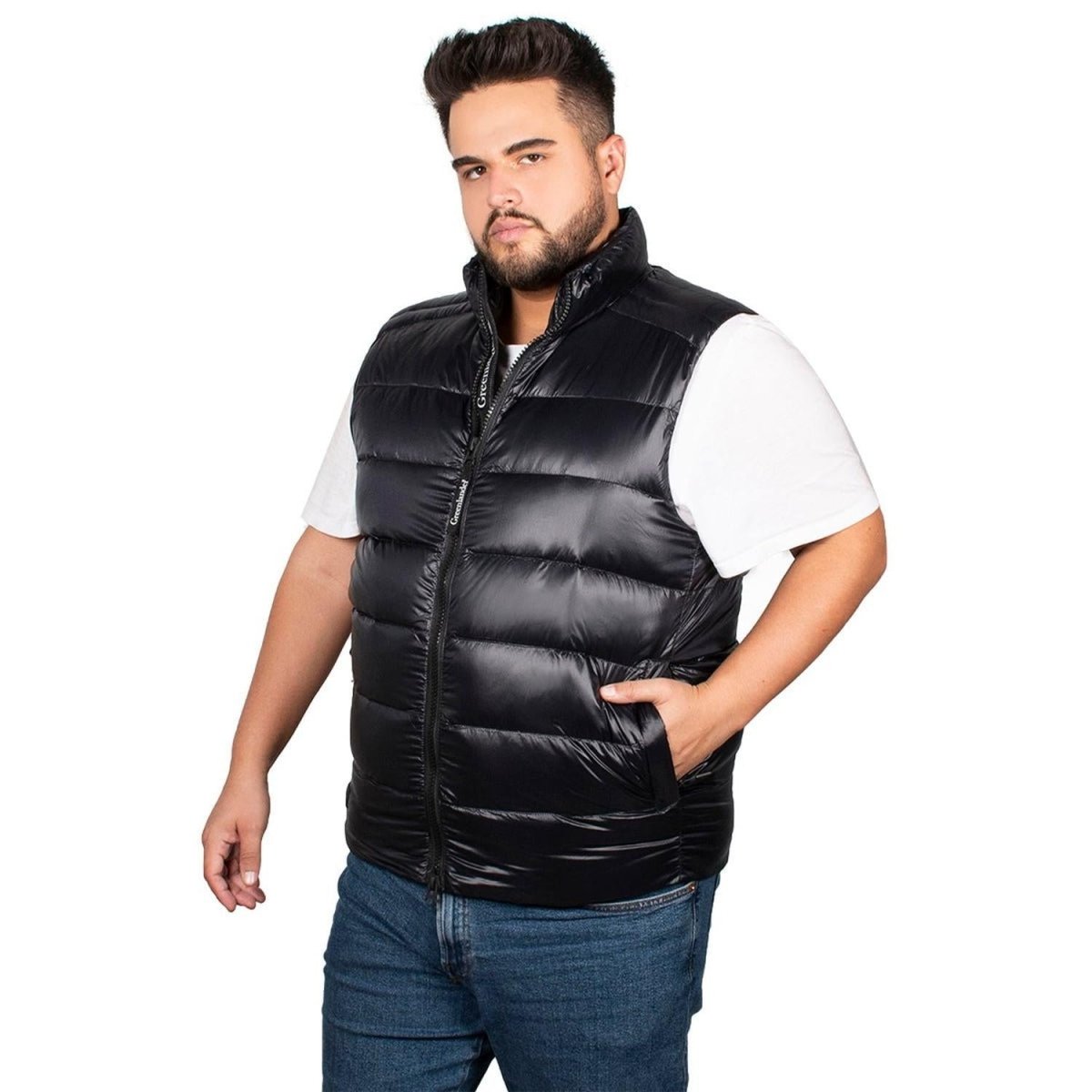 Chaleco Pluma Ligera Hombre Plus Size - Greenlander