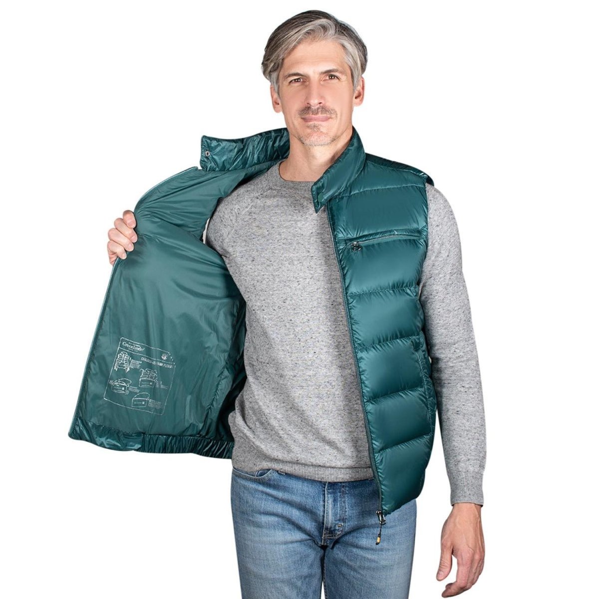 Chaleco Relleno De Pluma Hombre - Greenlander