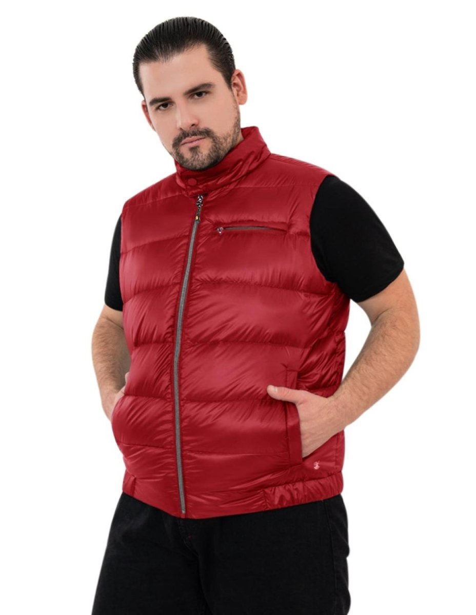 Chaleco Relleno De Pluma Hombre Plus Size - Greenlander