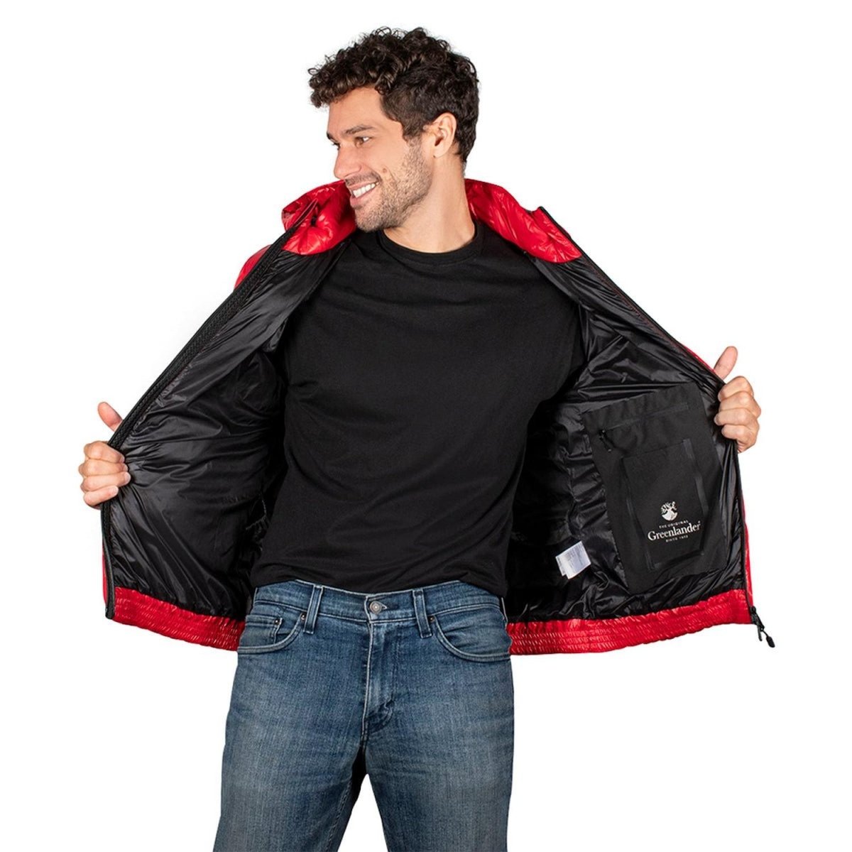 Chamarra Acolchada De Pluma Hombre Premium - Greenlander