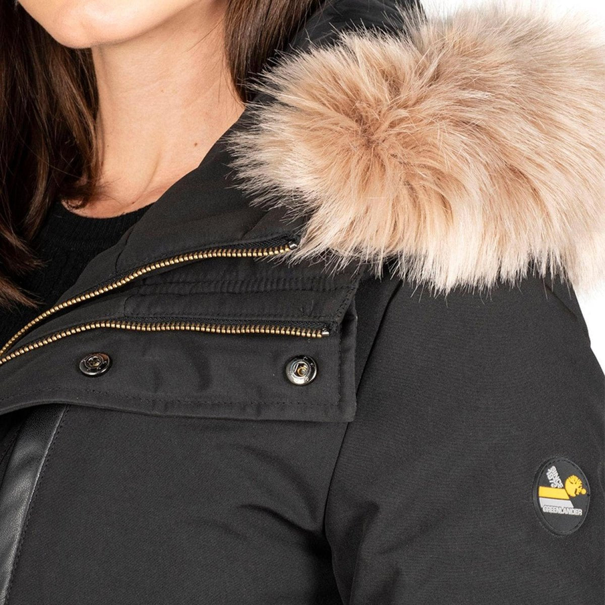 Chamarra Adventure Gorro En Fur Desmontable Mujer - Greenlander