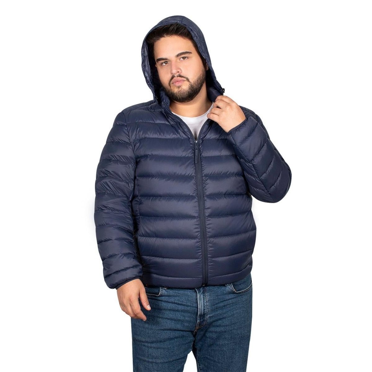 Chamarra Adventure Pluma Ligera Hombre Plus Size - Greenlander