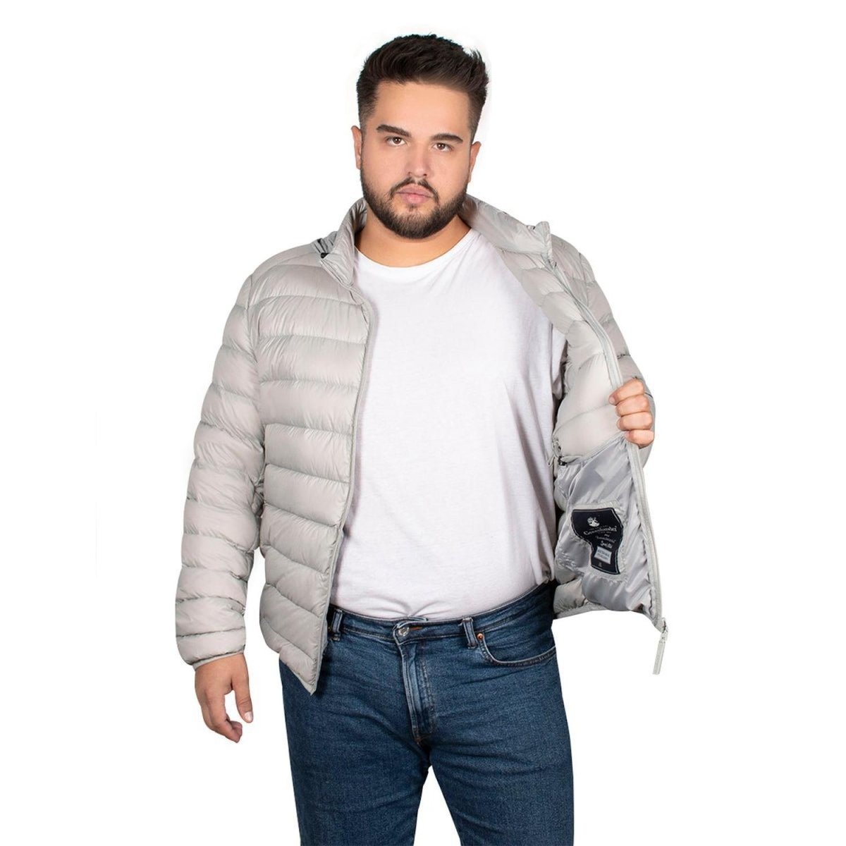 Chamarra Adventure Pluma Ligera Hombre Plus Size - Greenlander