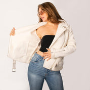 Chamarra Biker Mujer con Sherpa Greenlander - Greenlander