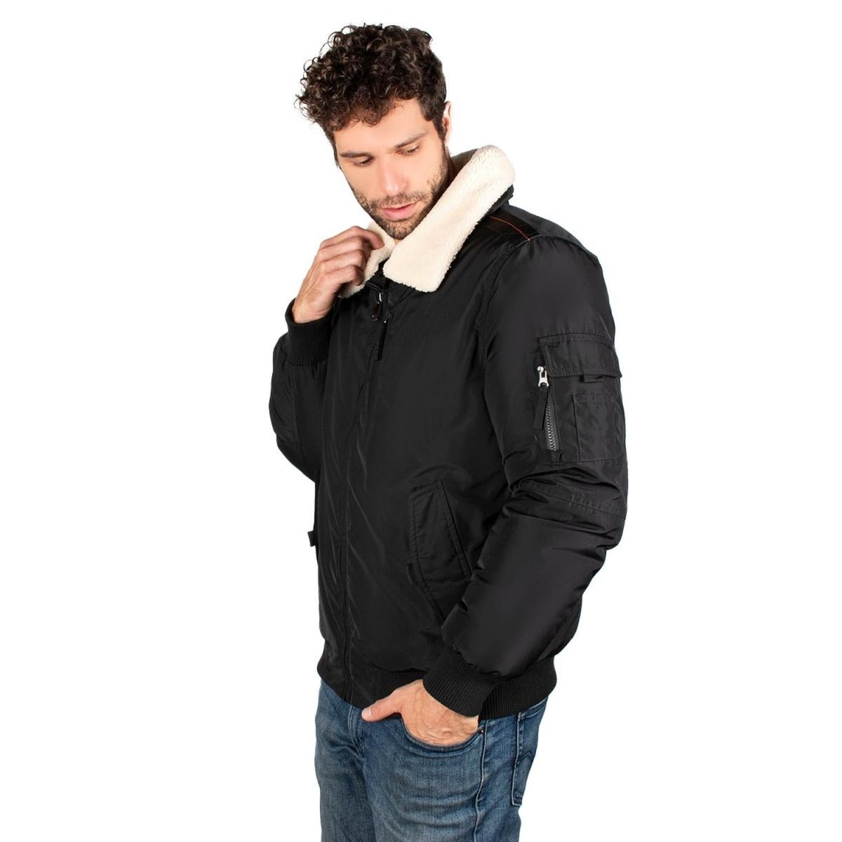 Chamarra Bomber Cuello Desmontable Hombre Greenlander - Greenlander