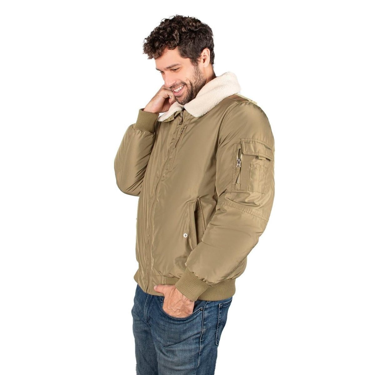 Chamarra Bomber Cuello Desmontable Hombre Greenlander - Greenlander